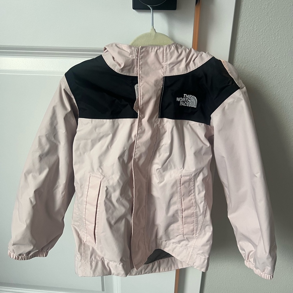 The North Face Pink and Black Raincoats Technical Outerwear